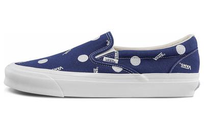 Og Classic Slip On Lx Low Top Casual Skateboarding Shoes Unisex White Blue VN0A45JK84A