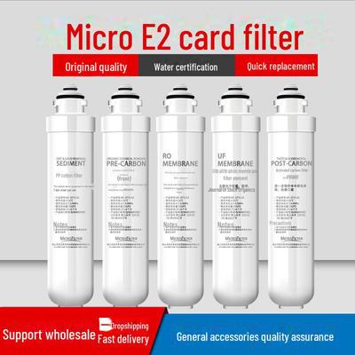 Microelemento filtrante: Tipo a cartuccia con cotone PP, carbone attivo e membrana RO