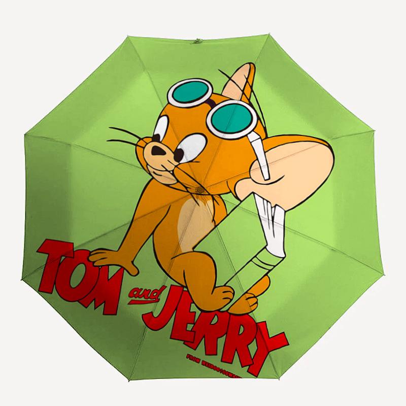 

1pc Tom Jerry Windproof Automatic Umbrella, Lightweight for Women/Men, Perfect Christmas Gift a0811218