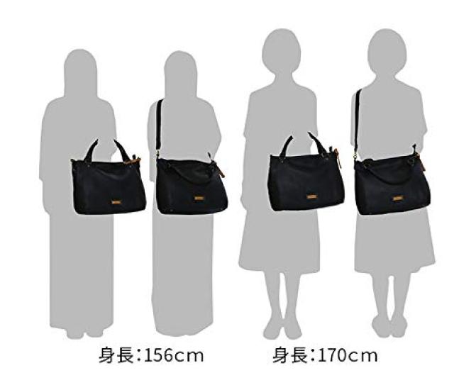 Dakota DA-1033490-10 2-Way Genuine Leather Shoulder Bag, Black