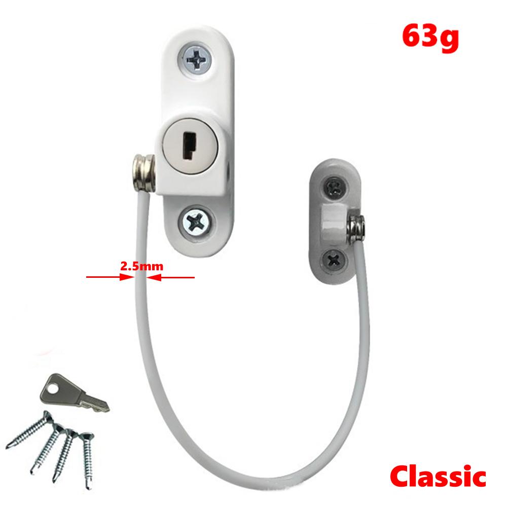 Stainless Steel Window Lock Children's Safety Lock High-rise Falling Protection Push-pull Stopper Anti-theft Window Lock