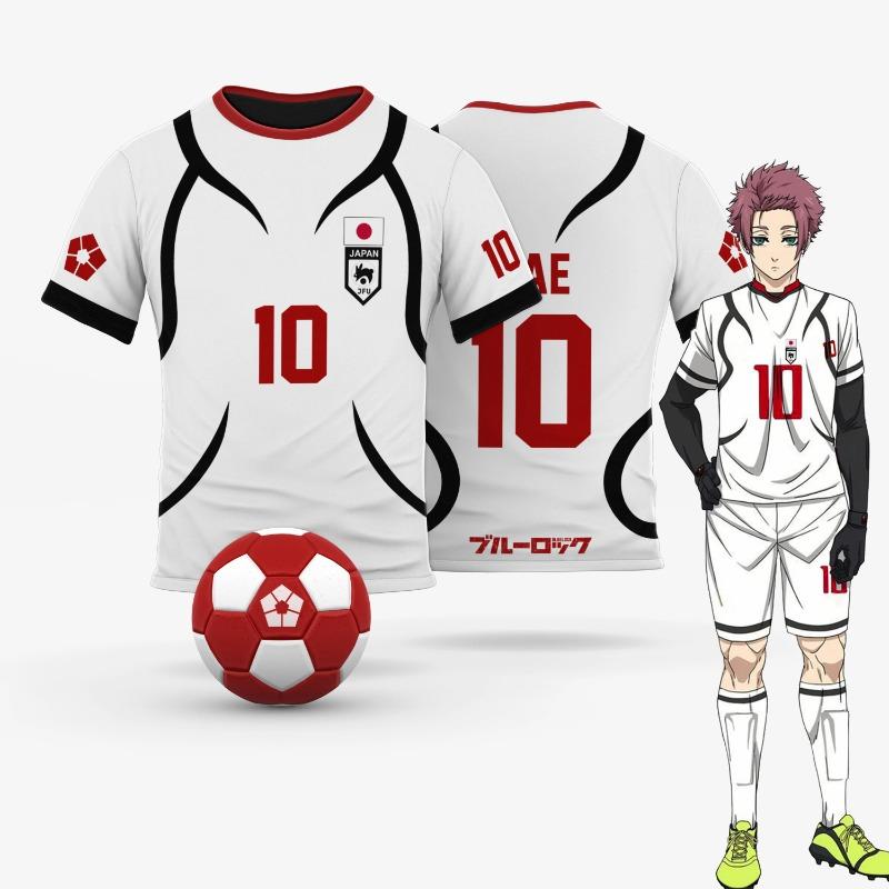 

Japan U20 White Cartoon Anime Cosplay Men Jersey Summer Short Sleeve Children Tee Tops Fashion T-shirt S