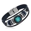 Multi Layer Constellation Leather Bracelet 12 Zodiac Sign Adjustable Fashion Jewelry for Unisex Gift Occasion