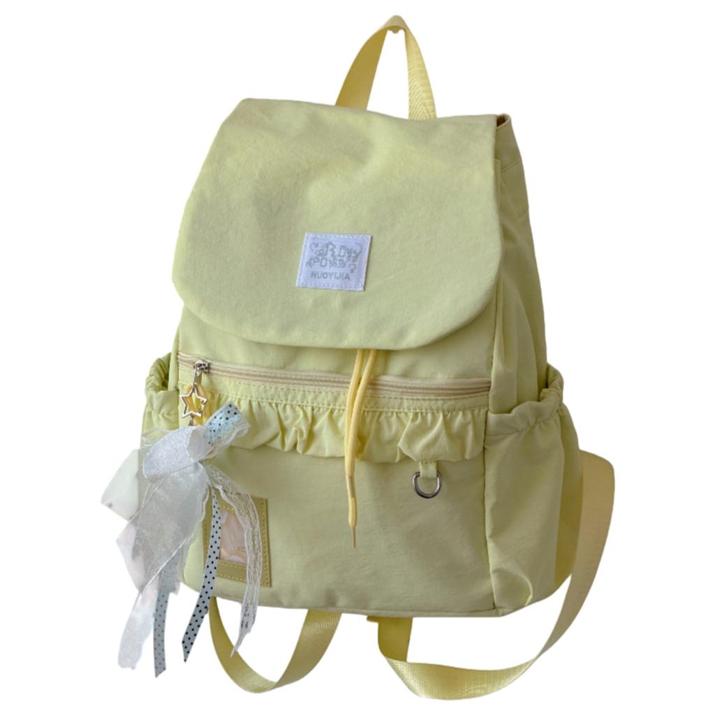 Schoolbag Ballet Style Lace Fashion Backpack Bow Niche Design Junior High School Backpack Korean Ins Student School Bag Female