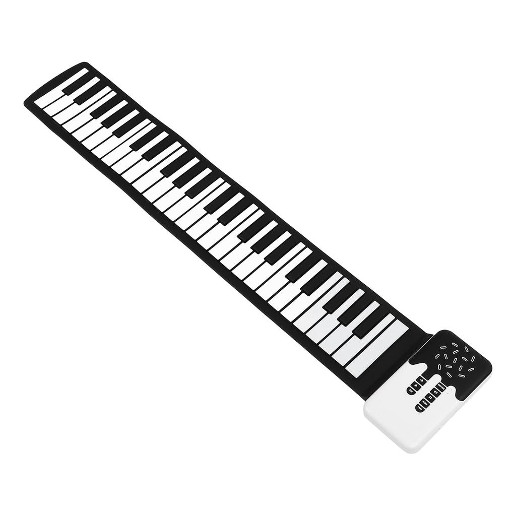 49 Keys Hand Roll Piano with Speaker Folding Keyboard Flexible Electronic Piano for Daily