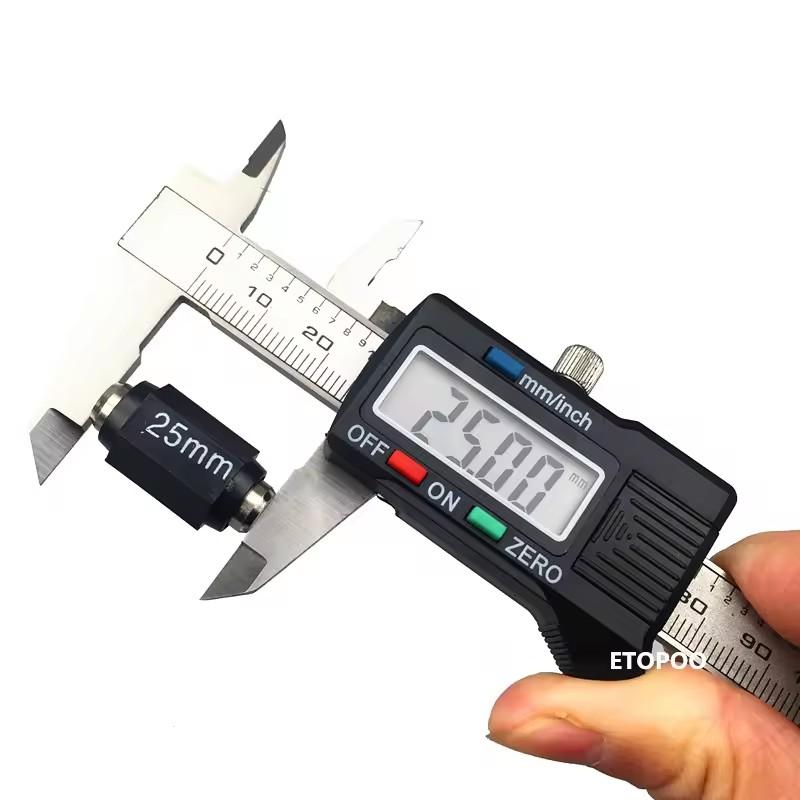 LCD High Precision Caliper Portable 0-100mm/4" Stainless Steel Digital Caliper