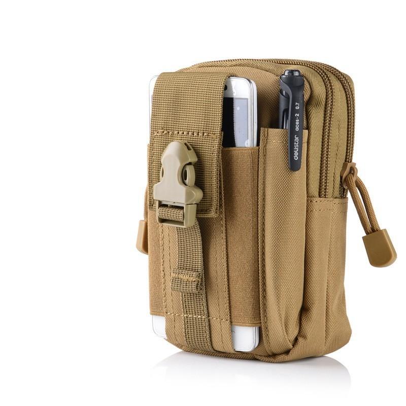 1 PCS Tactical Molle Pouch Waist Bag EDC Outdoor Gear Utility Belt Bag With Cell Phone Holder Gadget Pocket For Men Women