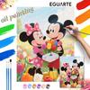 Mickey and Minnie Mouse Tulips Paint by Numbers Painting Art Kit Home Decor Gift
