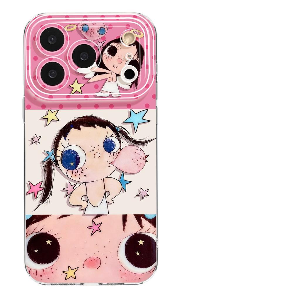 Applicable to iphone17pm Xiaoyu mobile phone case Apple 16promax transparent 15/14 cute 13 lanyard 12 sets