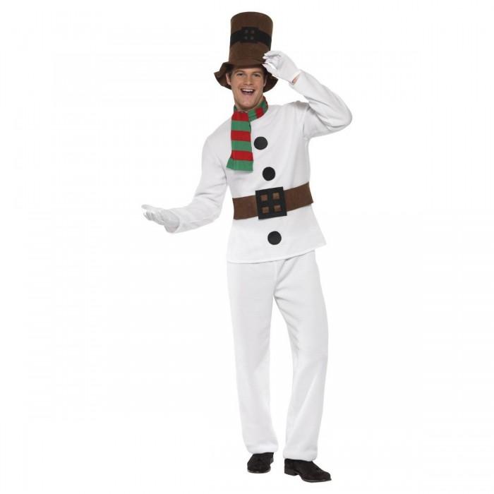 Smiffys Unisex Adult Mr Snowman Christmas Costume Set