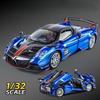 Simulation 1/32 Pagani Huayra BC Alloy Car Model with Light and Sound Collection Miniature Voiture Toy Vehicle Gift Children Boy