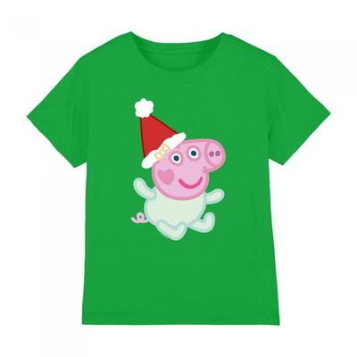 Childrens/Kids Evie Pig Santa Hat T-Shirt