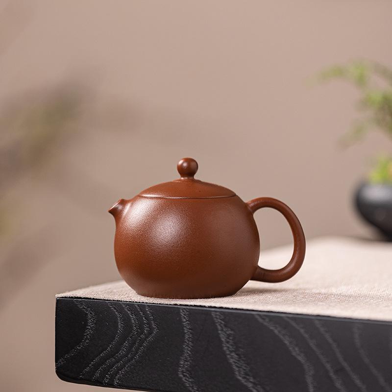 

Creative Xishi Pot Zisha Pot Raw Mine Zhu Ni Handmade Yixing Traditional Chinese Tea Pot Household Dahongpao Single Pot