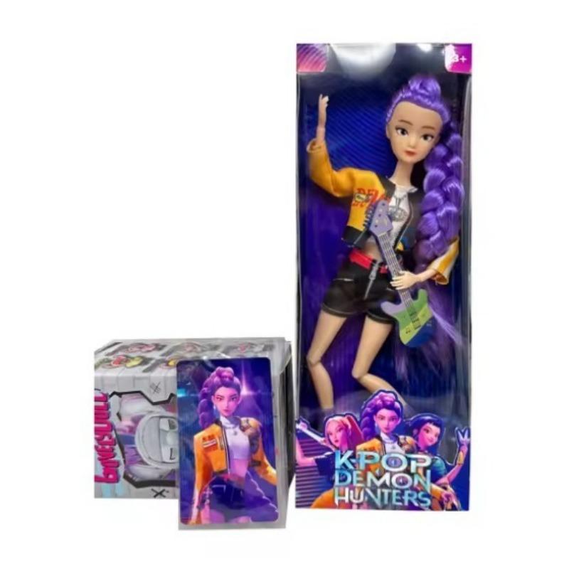 Kpop Demon Hunters Girl Group Action Figure Anime Cartoon Dolls Movable Joints Model Toy Desktop Decor Collection Girl Gift