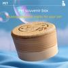 Handcrafts Wooden Pet Memorial Box Safe Preserving Ashes Furs For Pet Cats Dog Memorial Preservation Cremation Holder
