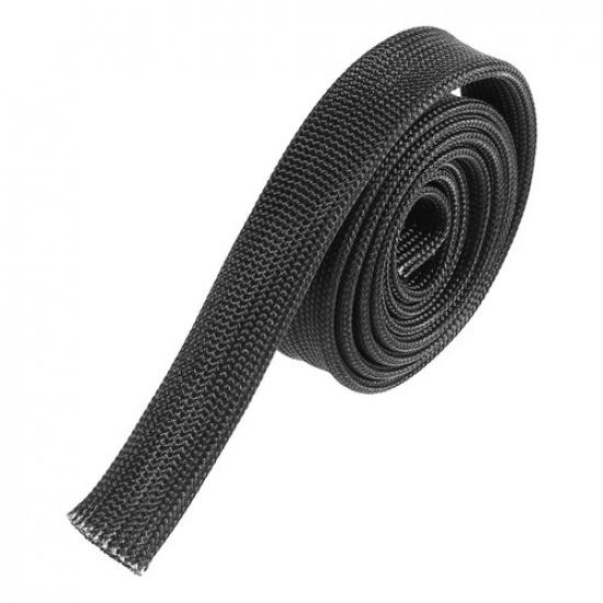 Fiberglass Heat Wire Shield Sleeve Heat Shield 3.2Ft 10Mm 3/8" For Car Wire