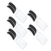 10 Pairs Eyelash Extension Gel Pad Reusable Silicone Lash Extension Gel Pad Notched Black White