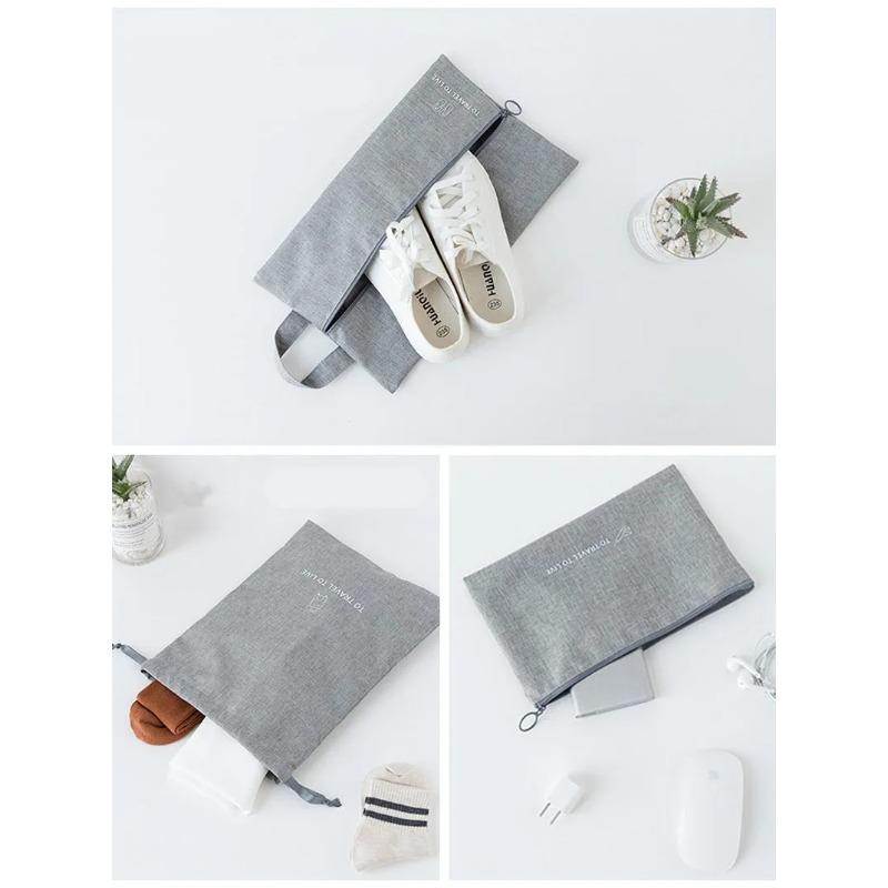 7 Pieces Set Travel Bag Organizer Clothes Storage Suitcase Kit Underwear Socks Shoes Storge Bag Luggage Sets Travel Accessories