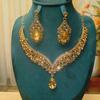 Women's European & American Wedding Evening Jewelry Set: Necklace, Earrings, Bracelet