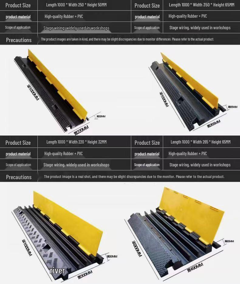Cable Trunking Speed Bump Protection Board for Wire Crossing