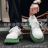 3226 White Derby Shoes Couple Original Niche Design Versatile Trend Casual Leather Shoes High-end Light Luxury Men's Shoes