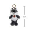 15cm Pet Series Plush Toys Monkey Rhinoceros Panda Chimpanzee Pendant Keychain Stuffed Doll Backpack Pendant Birthday Gifts
