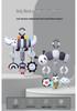 Black & White Animal Wind Chime: Plush Caterpillar Car Pendant for Babies 0-3 Years