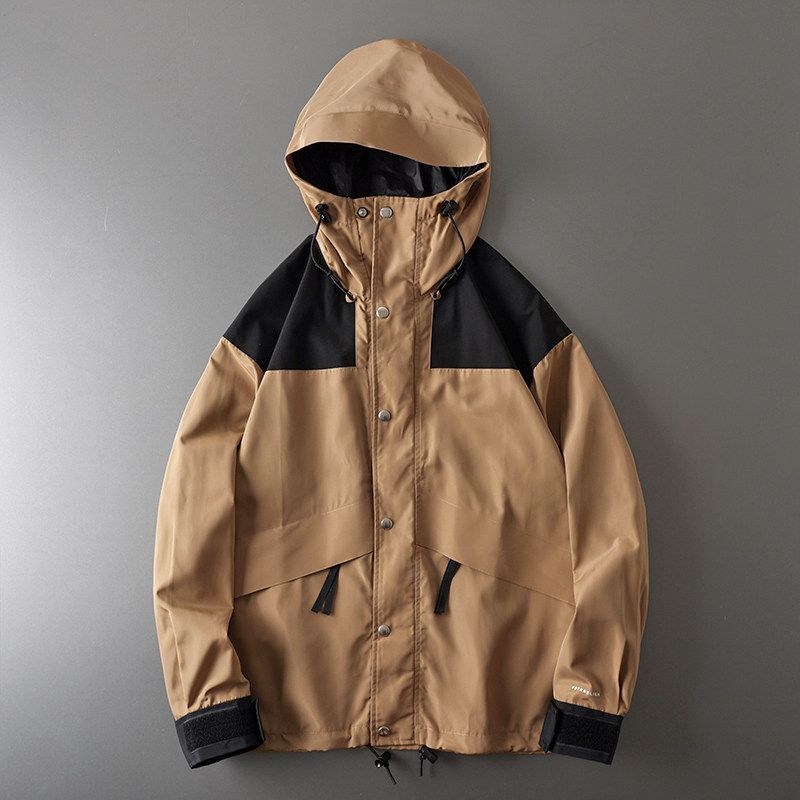 Jacket Outerwear Men's Fashion Brand High Street Windproof Waterproof Trench coat Foreign Trade Men's American Functional Mountain Cargo Jacket