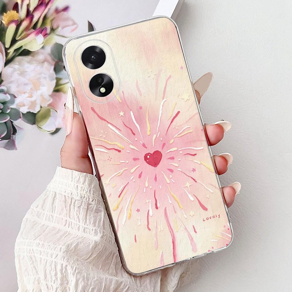 For OPPO A18 A38 CPH2579 CPH2591 Elegant Floral Butterfly Phone Case For Oppo A18 A38 4G Soft Silicone TPU Cases