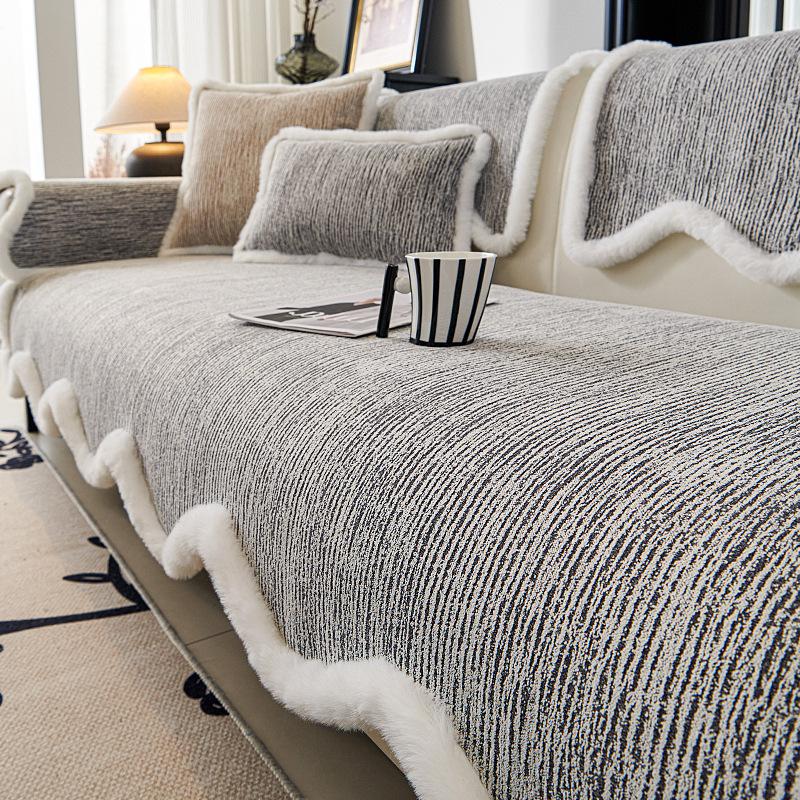Modern And Simple Alien Sherpa Sofa Cushion New Seasons Universal Thick Anti Slip Dustproof For Living Room Sofa Cushion