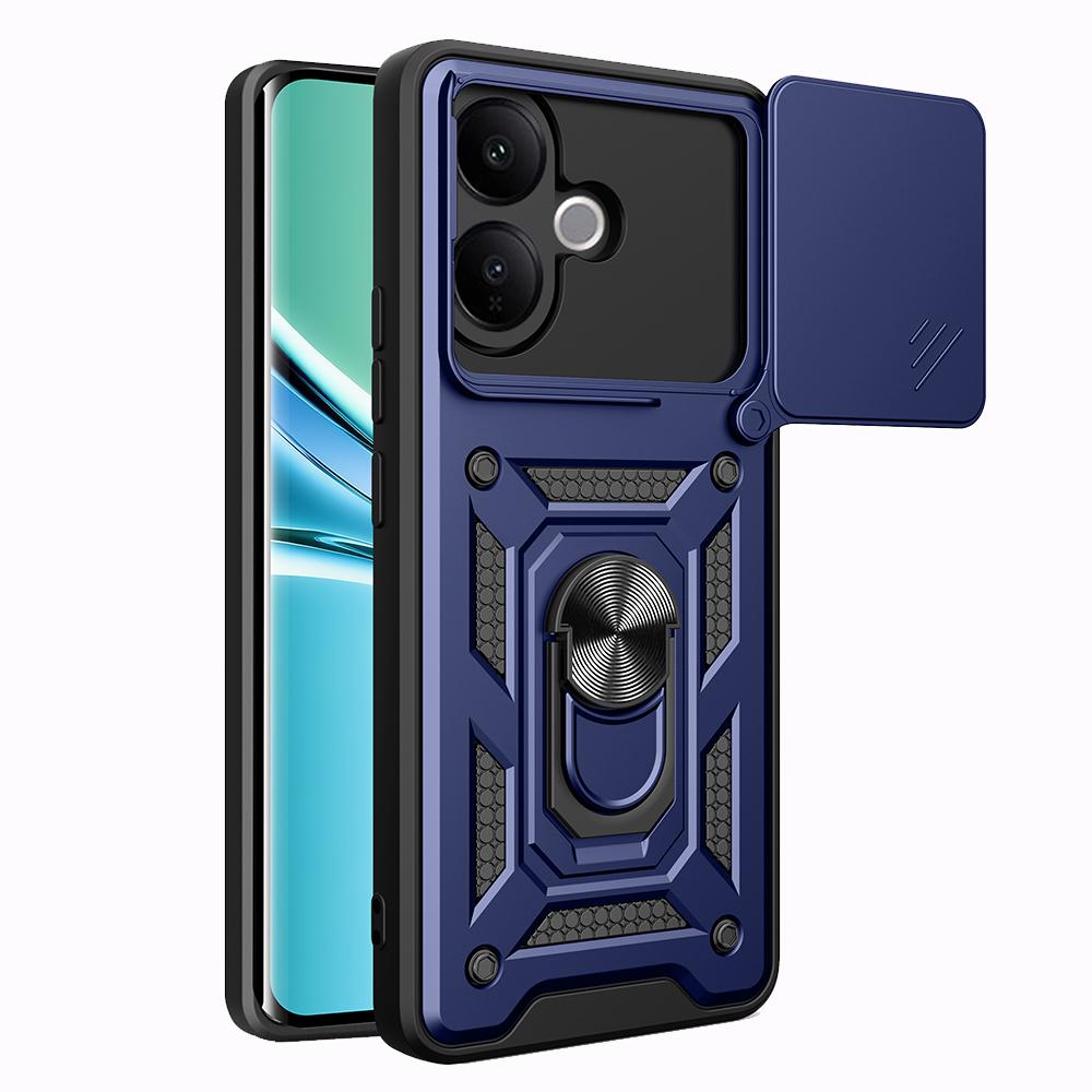 Armor Funda for VIVO V60 Lite Case Cover Slide Camera Protection Ring Holder Stand Shockproof Back Capa Funda
