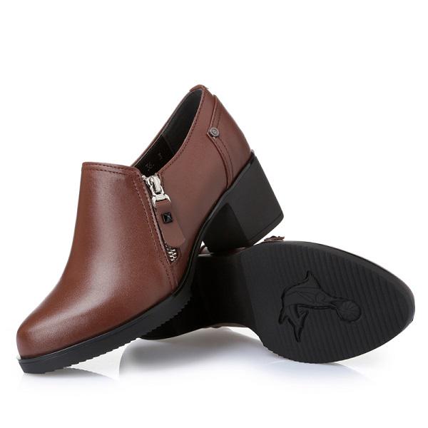 Fashion AIYUQI Ladies Shoes Genuine Leather 2024 Autumn New Large Size 41 42 43 Womens Shoes Women High Heel Shoes Office shoes