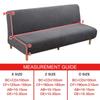 Jacquard-Stoff-Sofa-Bettbezug, klappbarer Sofa-Sitzbezug, Stretch-Bezug, Couch-Schutz, elastischer Futon-Bankbezug für Zuhause