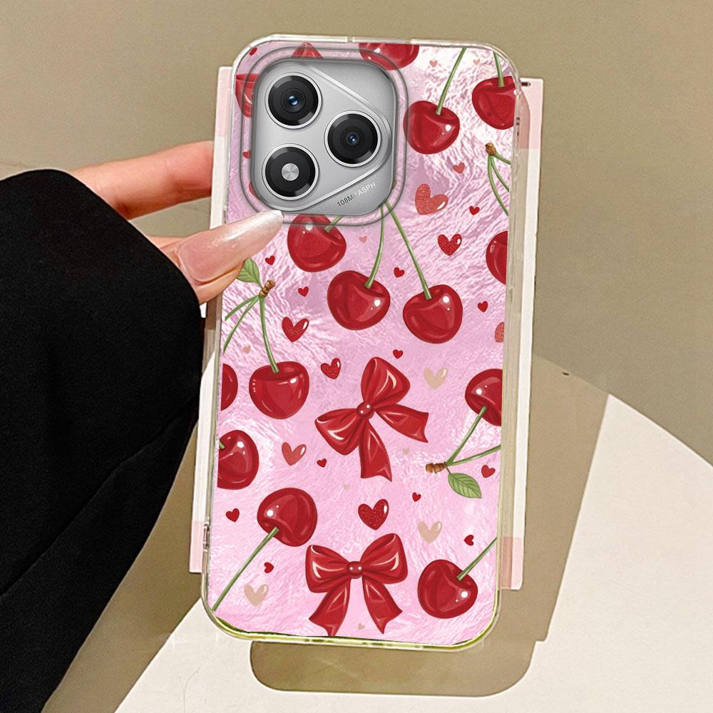 Pouzdro na telefon s melounem a třešněmi pro Honor 400 200 90 Smart Pro Magic7 6 5 70 Lite X9a X9c X8b X8a X8c X7c X7B X6b X6c Kryt