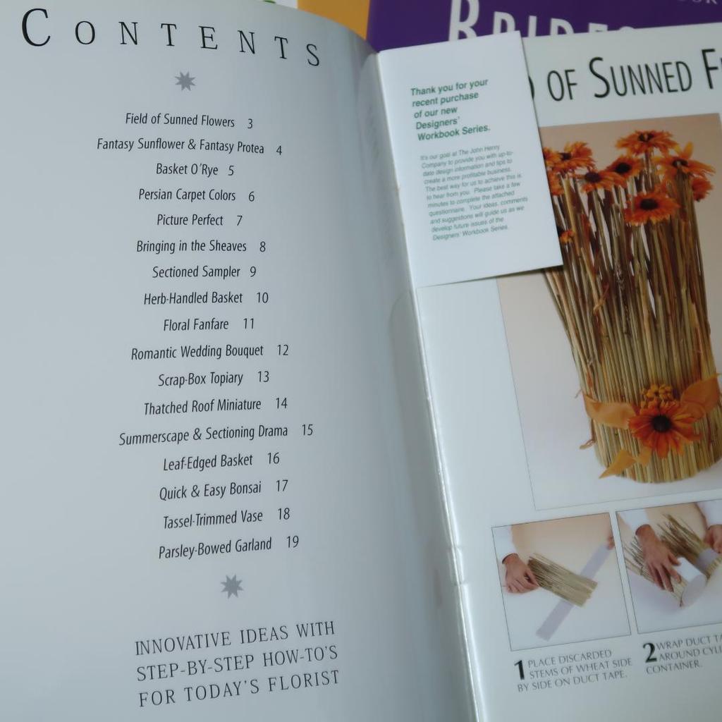 [USED] Sale! Set of 6 "Flower Arrangement Workbook" books - Dried Flowers