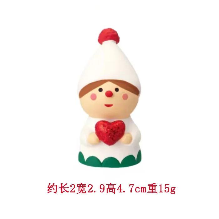 2025 Christmas Tree Santa Claus Cake Decoration Crafts Figurines Home Decor Christmas Ornaments Fairy Garden Accessories Gift