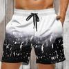 Men's Geometric Pattern Gradient Color Swim Trunks Swim Shorts Board Shorts Mid Waist Fashion Streetwear Designer Casual Daily