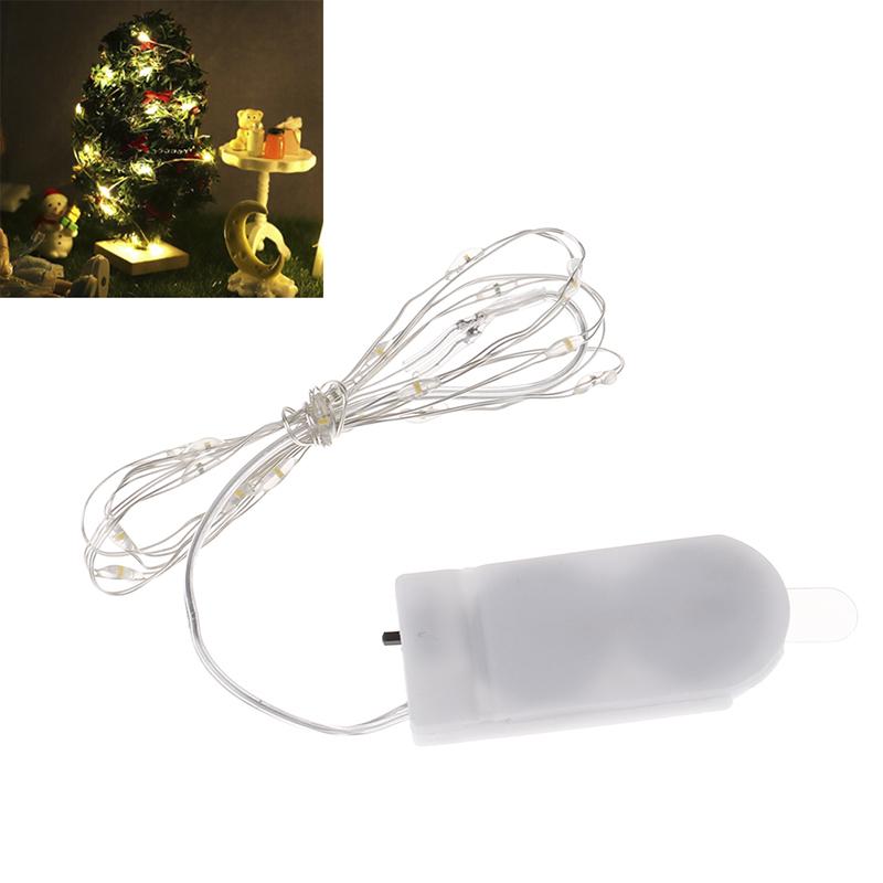 Cheap 112 Dollhouse Miniature Led String Lights Doll Decor Christmas