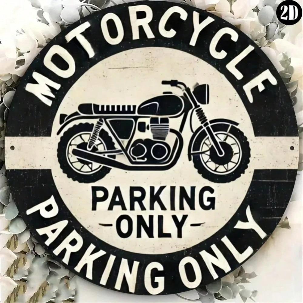 Vintage Parking Only Metal Sign for Outdoor Decor Halloween Home Wall Decor Kitchen Bathroom Living Room Bedroom Scratch Resistant
