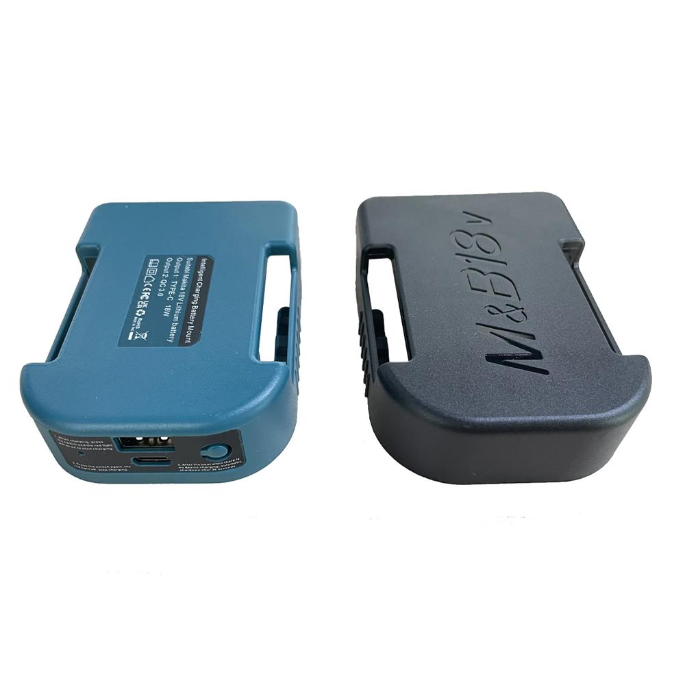 1Pc For Makita 18V With USB With Type-C Battery Holder For Makita Battery BL1811 BL1811 BL1861 Charger Adapter Fast Charging