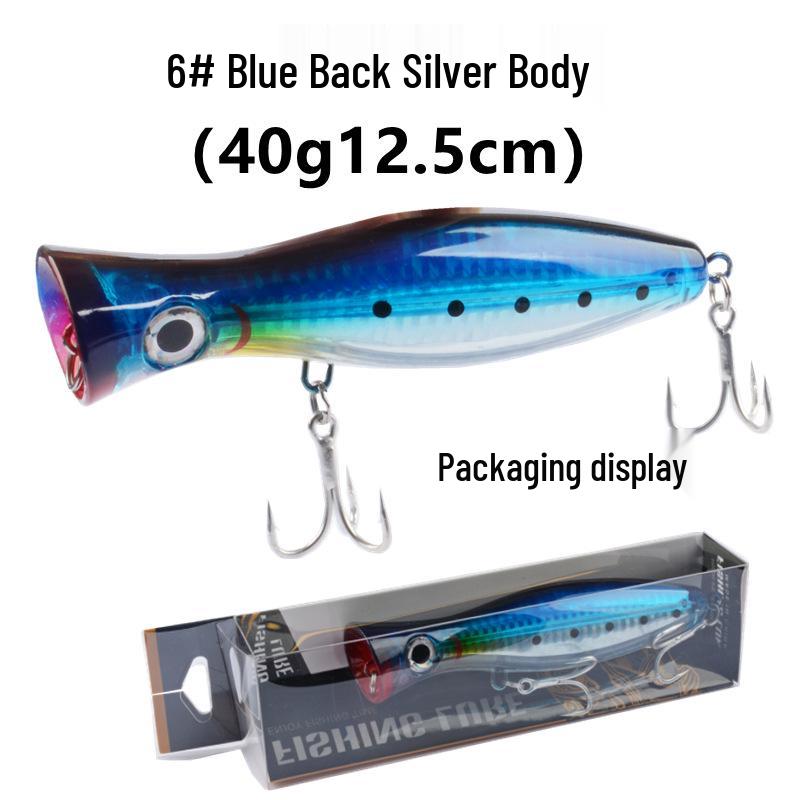 12.5cm 40g Surface Popper Sea Fishing Lure for GT Tuna and Boat Fishing