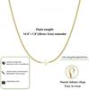 Kreuzkette für Frauen 14K Vergoldet Kleiner Kreuzanhänger Choker Einfache Trendige Charm-Kettenhalskette Schmuck Religiöses Geschenk