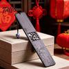 Origineller Lesezeichen Holz Lesezeichen, Handgefertigter Hohlholz Seitenmarkierer mit Perle, Chinesischer Buchstil Dekoratives Lesezubehör, Geschenk für Liebhaber,
