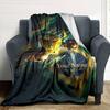 Brazilian Football Celebration Personalized Text Blanket Multi-purpose Customizable Blanket Comfortable Suitable for Chair Picnics Bed Couch