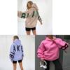 Streetwear Hoodie For Women Thick Polyester With Letter Graphic Fall 2023