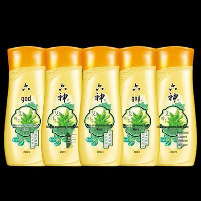 Liu Shen Mugwort Anti-Itch Shower Gel, 5 X 200ml Pack