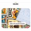 Retro Cartoon Self-Adhesive Waterproof  Wallpaper Bedroom Living Room Wall Decor Desk & Furniture DIY Removable Stickers