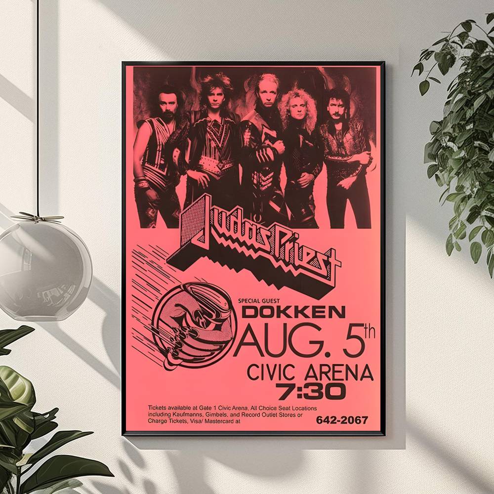 

Хэви-метал группа-Judas Priest-Музыкальный плакат Холст Картина Плакат С принтами Украшение для дома Спальни Гостиной Подарок 30x40cm(11.8x15.7inch)
