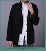 Men's Double-Sided Chinese Style Linen Jacket - Retro Cotton Top with Long Sleeves