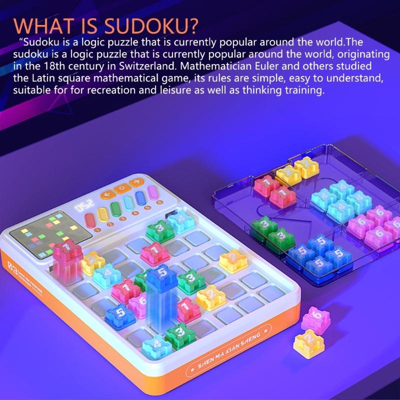 Interactive Electronic Sudoku Game For Children Portable Brain Training Puzzle Ages 6-12
